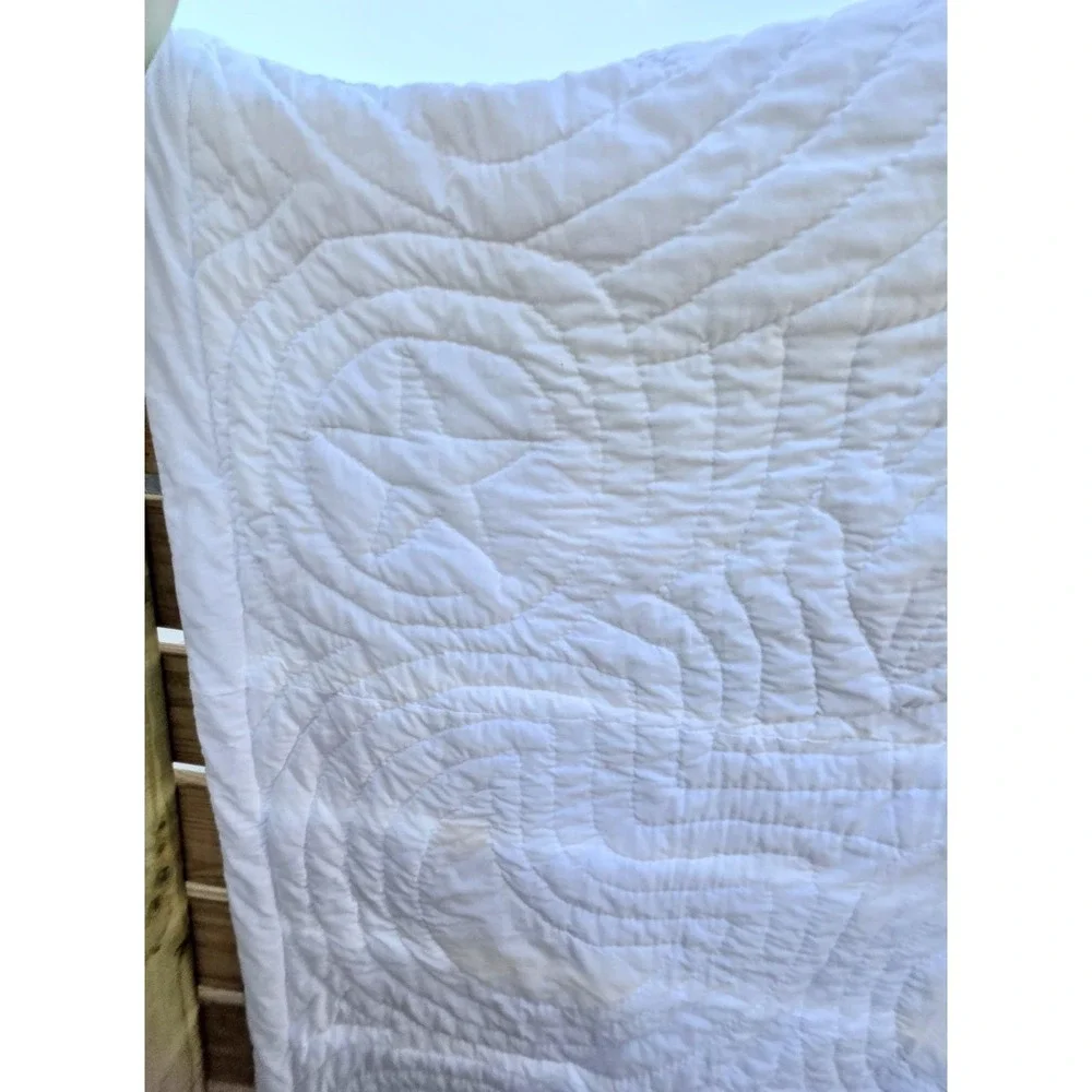 Handmade Bright Celestial Quilt Wholecloth Applique 84